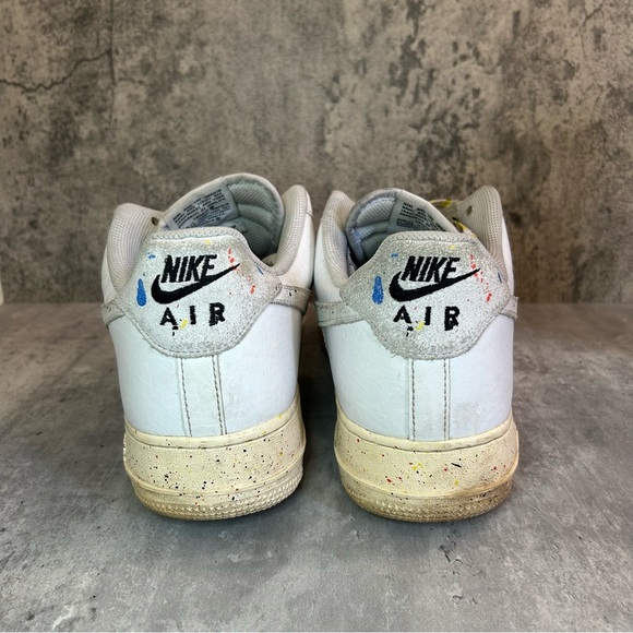 Nike Air Force 1 Low '07 LV8 'Paint Splatter' Sneakers Mens sz 13 - Picture 4 of 6